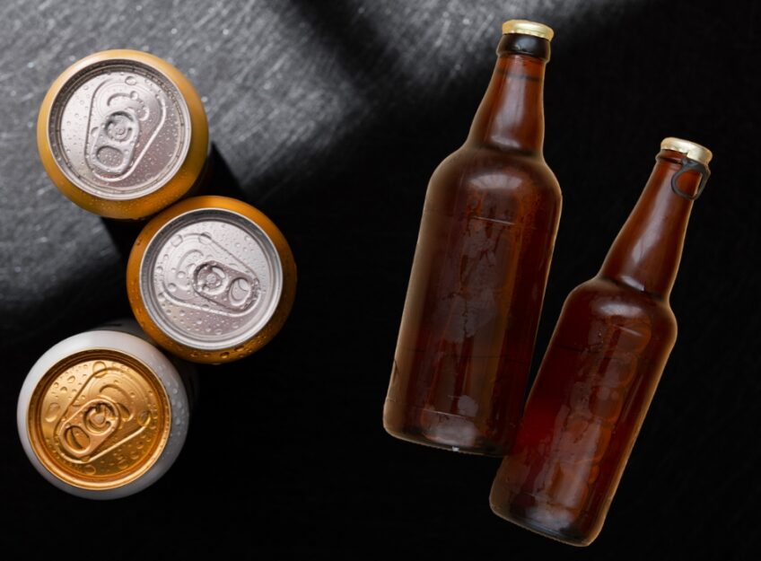 cans vs bottles beer