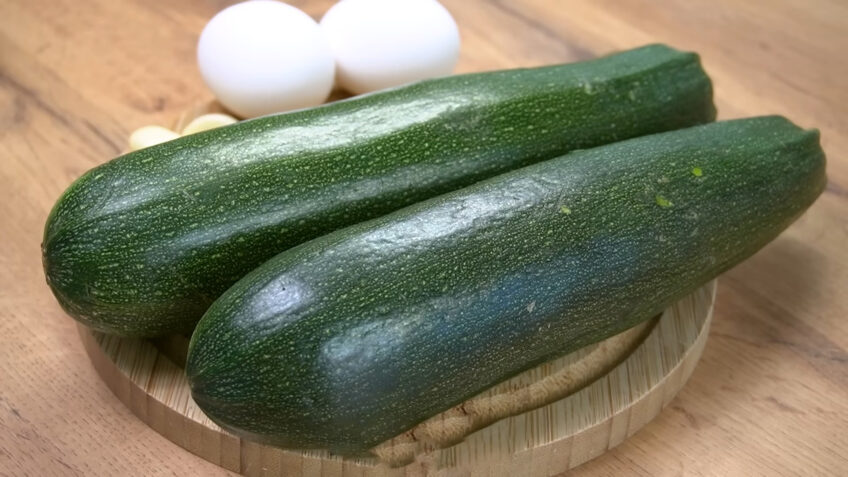 Place zucchini On A Plastic