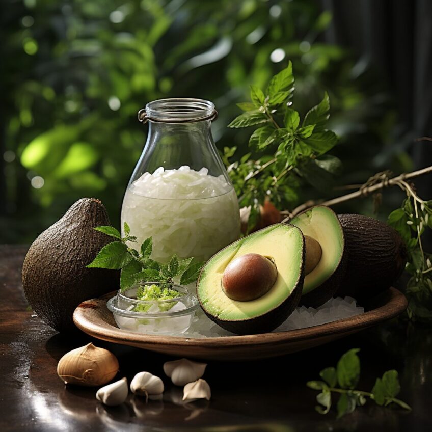 avocado_Garlic_and_Coconut_on_the_table