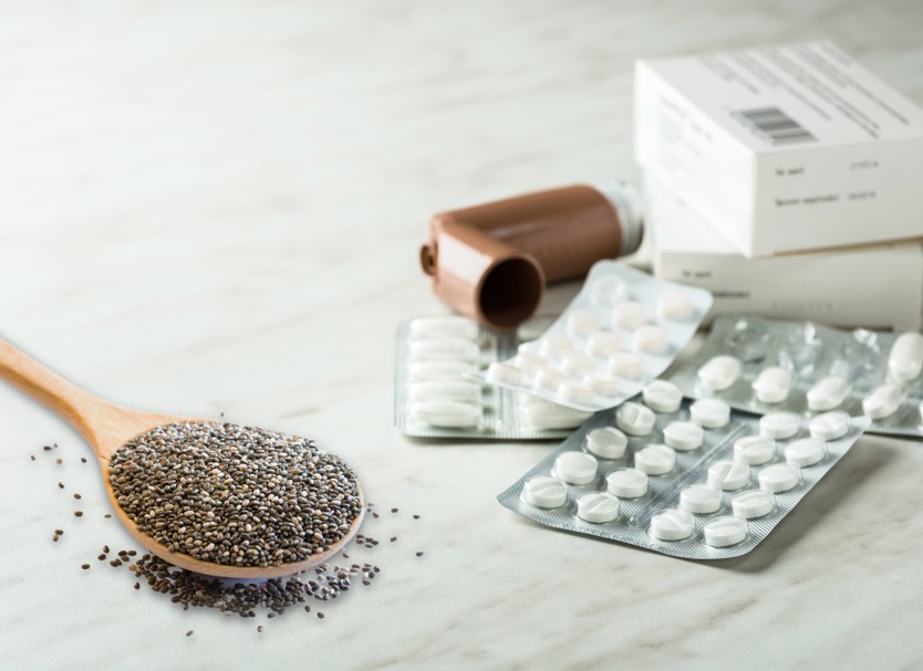 chia seeds Drug interactions